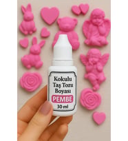 Pembe Renk - Kokulu Taş Tozu Boyası - 30 ml