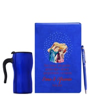 Sevgililer Gününe Özel Mavi Defter Kalem & Termos Mug Hediye Seti 26