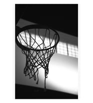 Basketbol Hoop Siluet Tablo Ahşap Poster Dekoratif