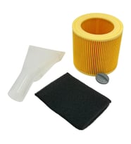 Karcher İle Uyumlu A 1000 Süpürge Silindirik Filtre ve Emici Seti