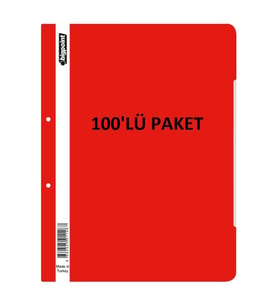 Bigpoint Telli Dosya Kırmızı x 100 Adet