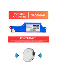 Arçelik Rs 3121 Robot Süpürge Bataryası (YÜKSEK KAPASİTE) 3200mAh Robot Süpürge Pil