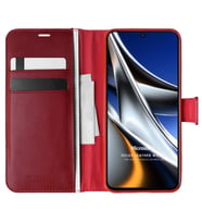 Microsonic Xiaomi Poco X4 Pro 5G Kılıf Delux Leather Wallet Kırmızı