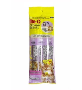 Me-O Creamytreats Yavru Ton Balığı Keçi Sütlü Jel Mama 15 Gr x 4 Adet