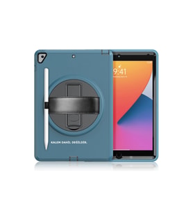 Apple İpad 10.2 (7.nesil) Kılıf Hand Strap Tablet Kılıfı - Turkuaz