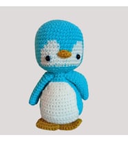 Mavi Penguen Amigurumi Oyuncak