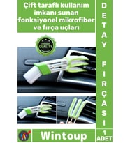#Fırça Oto Fan Mazgalı Temizleyici Yumuşak Kıl Mikrofiber Başlık Araç Klima Detay Temizleme Fırçası