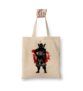 Tengen Demon Slayer İblis Keser Beyaz Bez Çanta Uzun Saplı Alışveriş Çantası Plaj Çantası