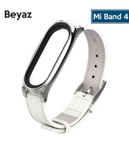 Mijobs Xiaomi Mi Band 5-4 Pu Deri Kayış Kordon-(5775) - SSSSSS1668-4642