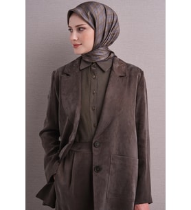 Armine Ekose Desenli Sura İpek Eşarp 9626DS