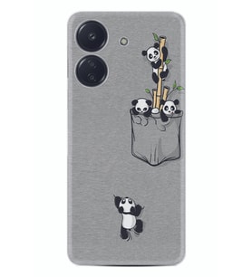Xiaomi Redmi 13c Kılıf Silikon Desen Özel Seri Pandalar 1798