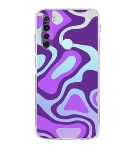 Xiaomi Redmi Note 8  Kamera Korumalı Kapak Renkli Desen Tasarımlı Şeffaf  Kılıf