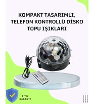 Ev ve Parti İçin Masaüstü Bluetooth Disko Topu Işık Gösterisi
