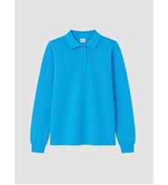 LCW Kids Turkuaz Polo Yaka Kız Çocuk Pike Tişört