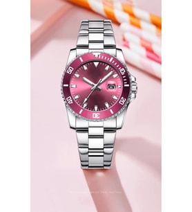 Özel Kutulu Yeni Sezon Takvimli Metal Rolex Model Gümüş Pembe Unisex Kol Saati Sınırlı Sayıda Kutu İçerisinde Gönderilecektir Özel Üretim Hediyelik Abi Abla Baba Anne Erkek Kız Arkadaş Nişanlı Koca Kadın Kardeşe Eşe Sözlü Kuzen Teyze Dayı Amca Hediye