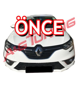 Renault Megane 4 HB/SD Krom Ön Tampon Çıtası 7Prç. 2016-2020 Arası P.Çelik