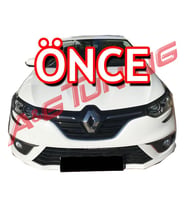 Renault Megane 4 HB/SD Krom Ön Tampon Çıtası 7Prç. 2016-2020 Arası P.Çelik