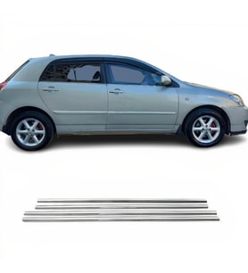 Toyota Corolla HB Krom Cam Çıtası 2002-2007 4Prç Paslanmaz Çelik