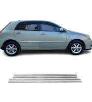 Toyota Corolla HB Krom Cam Çıtası 2002-2007 4Prç Paslanmaz Çelik