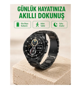 Mey İthalat® Bluetooth Akıllı Saat – Nabız, Adım Sayar, Uyku Takibi ve Spor Modlarıyla Akıllı Yaşam