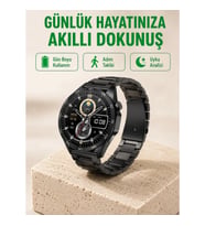 Mey İthalat® Bluetooth Akıllı Saat – Nabız, Adım Sayar, Uyku Takibi ve Spor Modlarıyla Akıllı Yaşam
