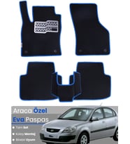 KİA RİO SEDAN (2005-2011) Uyumlu EVA Paspas Tam Set–Araca Özel,Kolay Montaj,Su Geçirmez