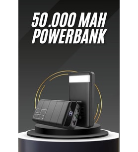 50.000 Mah Led Dijital Göstergeli USB Çıkışı Powerbank