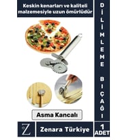 Yüksek Kaliteli Çelik Hamur Kesme Doğrama Şekillendirme Çift Taraflı Pizza Hamur Dilimleme Bıçağı