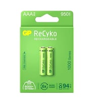 Gp Recyko 950 Mah R03 AAA Şarjlı 2'li Pil