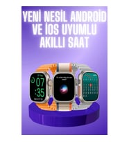 Mey İthalat® Akıllı Saat Çok Fonksiyonlu Unısex Sosyal Medya Girişli Bluetooth Bağlantılı