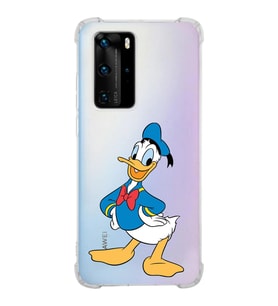 Huawei P40 Pro  Köşe Korumalı Antişok Kapak Donald Duck Tasarımlı Şeffaf  Kılıf