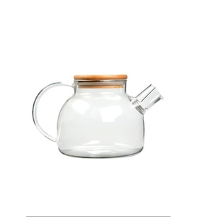 Bambu Kapaklı Borosilikat Cam Demlik 1000ml -CM-2000