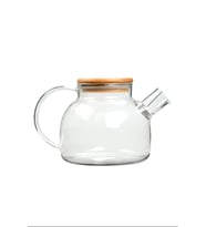 Bambu Kapaklı Borosilikat Cam Demlik 1000ml -CM-2000