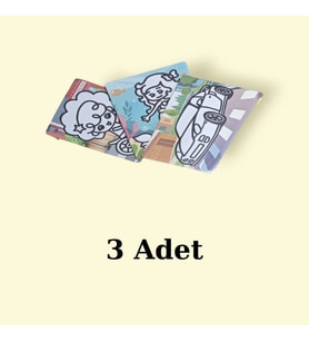 Kum Boyama Seti 3 Adet A4 Boyutunda (27x20 )