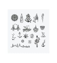 İstanbul City Pack Geçici Dövme Şablon Seti 19 Desen Spreysiz Sadece Şablon