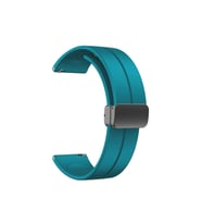 Samsung Galaxy Watch Active 2 44mm Uyumlu Kordon Silikon Metal Mıknatıslı Toka Zore KRD-84 Kayış