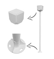 KameraKutusu TRK-300+154 3 Metre Metal Kamera Direği ( TRK-154 Dahil )