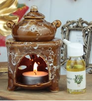 Buhurdanlık Demlik Tasarımlı & Mum Buhur Koku Set