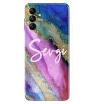 Samsung Galaxy A55 M55 M35 M22 M23 M34 M33 M14 M13 Kılıf İsim Yazılı Kişiye Özel - Model-10 (Çok Renkli)
