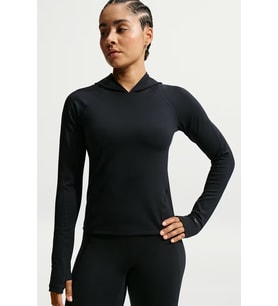 Nike Universa Dri-Fit Slim Hooeded Dar Kesim Kadın Kapüşonlu Antreman Üstü Siyah