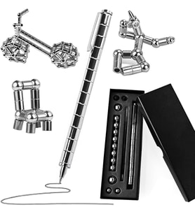 Metal Dönüştürülebilir Fidget Magnetic Pen-Silver