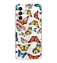 PrintiFy Samsung Galaxy M23 ile Uyumlu Water Color 2  Kamera Korumalı Şeffaf  Kılıf