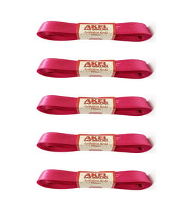 Akel Dar Dokuma Fışya Saten Kurdele - 2 Cm. x 10 Metre - 5 Adet