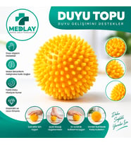 MEDLAY Sarı Duyu Uyarıcı Dikenli Masaj Topu 8 CM