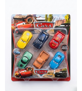 Cars 6’lı Mini Araba Seti Renkli Karakter Araçlar Çocuk Koleksiyon ve Oyun Seti