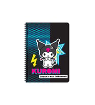 Lisanslı Kuromi A4 80 Yaprak Çizgili Karton Kapak Spiralli Defter (Lacivert)