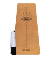 Seeka Yoga- Mantar Serisi Yoga Matı - Eye (Krem)