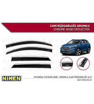 Hyundai Tucson Kromlu Cam Rüzgarlığı Niken 2015-2020 (Beyaz)