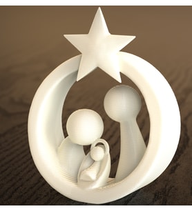 Yılbaşı Ağacı Mini Dekor Aile Temalı Masa Dekoru 13CM