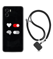 Vivo Y15S Y32 Y33S Y51 Y53S Kılıf Boyun Askılı Silikon Love Brain 1722